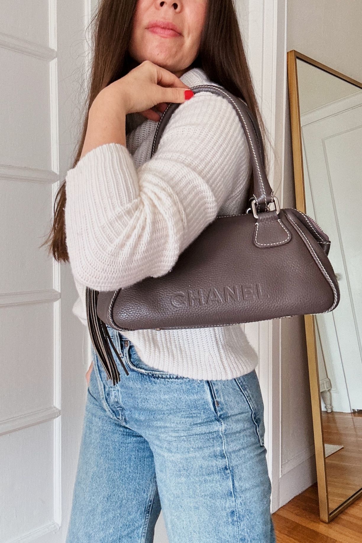 Vintage Chanel LAX Brown Shoulder Bag - Jillian Bremer